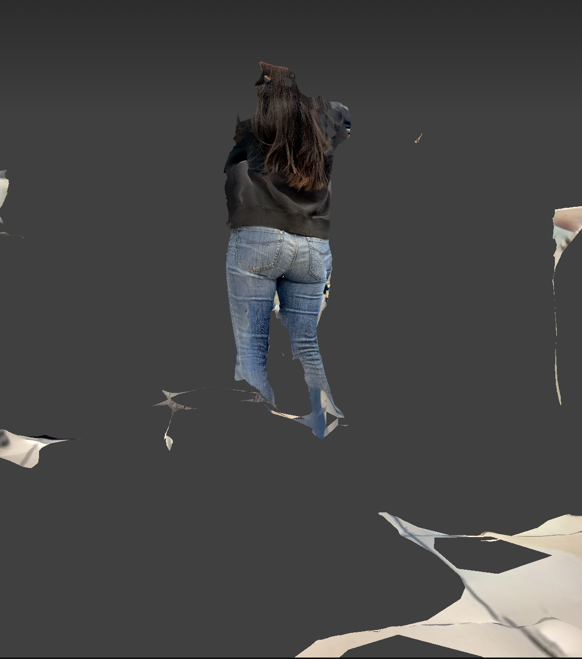 3D complete scan - trying to scan myself.