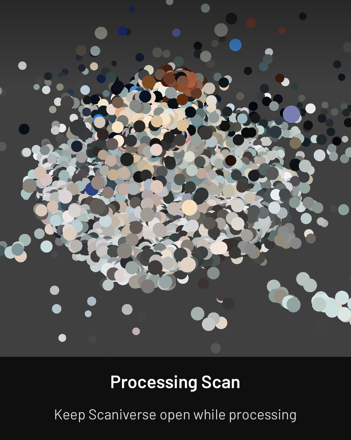 3D processing scan.