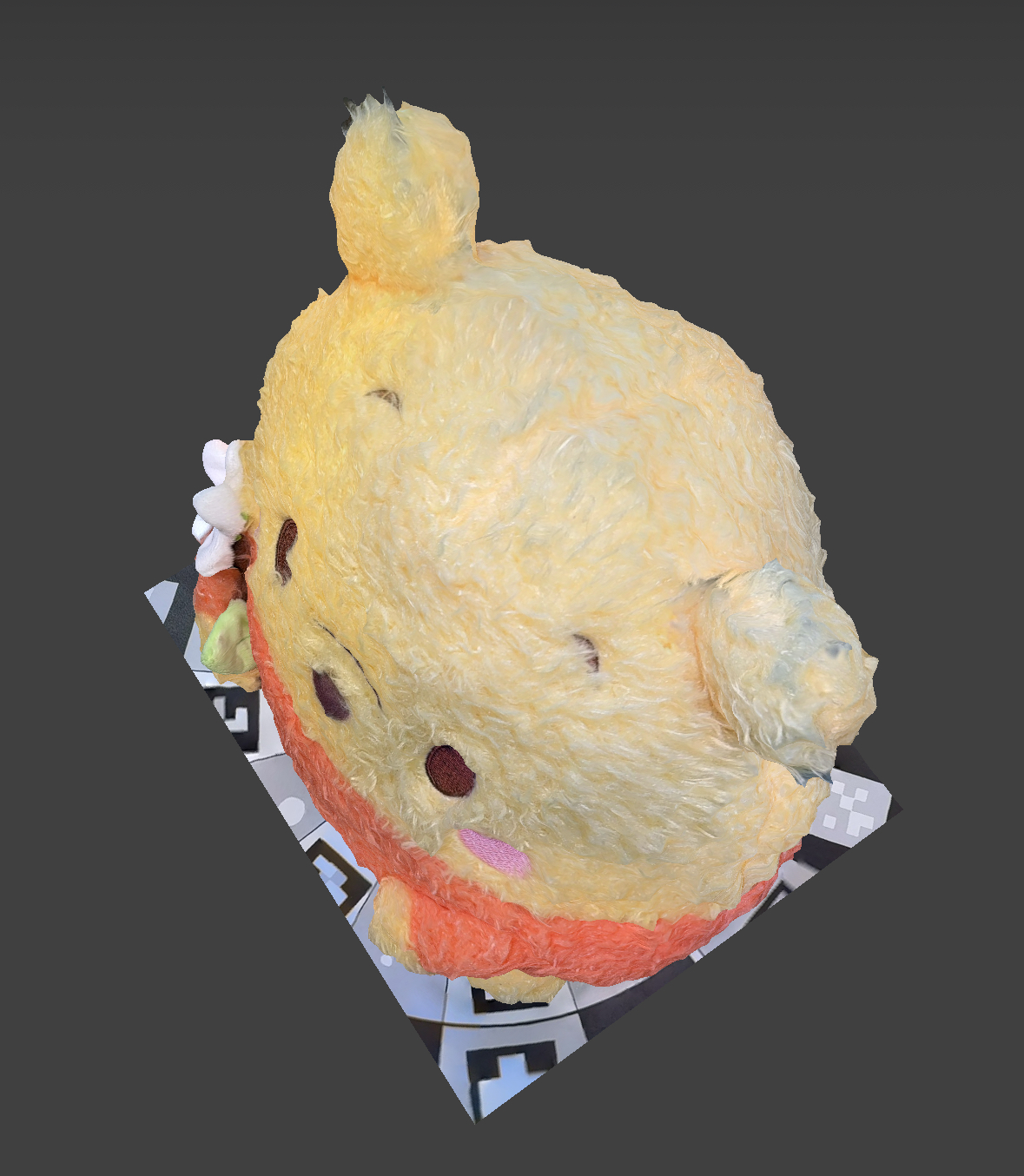 3D scan of Winnie the Pooh bear.