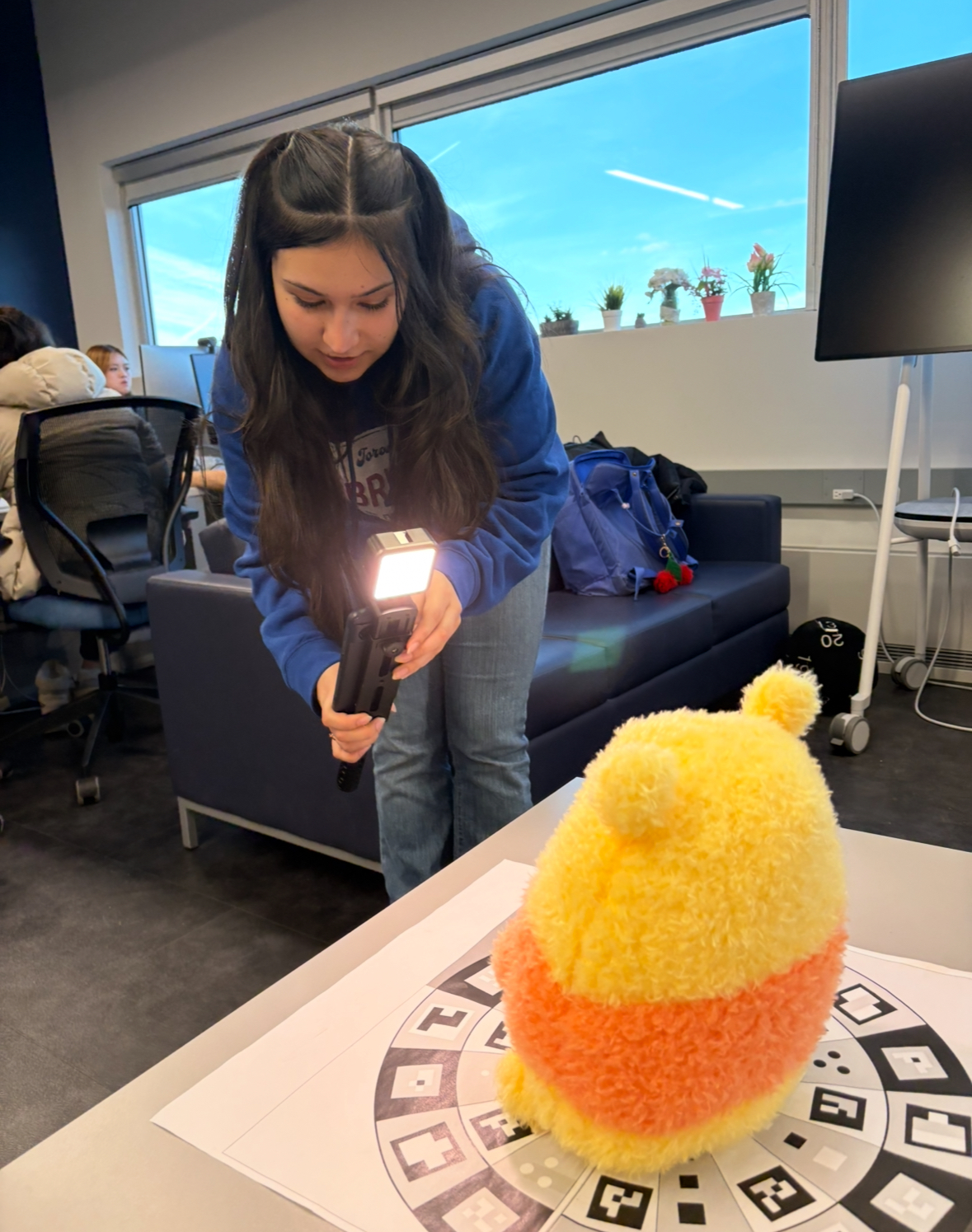 Scanning process during Winnie the Pooh scan.